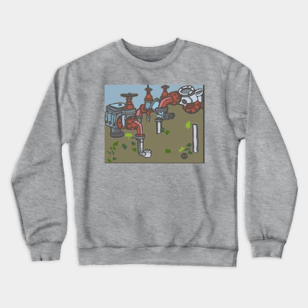 City Pipes Crewneck Sweatshirt by JSnipe